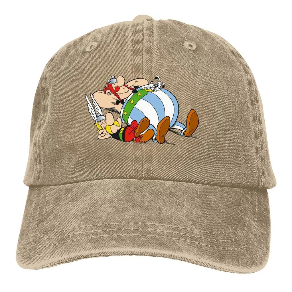 Стирка Унисекс Бейсболка Сон Грузовик Snapback Кепки Папина Шляпа Астерикс и Обеликс Гольф Кепки