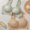 National Style Luxury Steel Rim Traceless Underwear Women's Small Breasts Gather Up and Show Large Lift Anti-drooping Breast Bra Cover