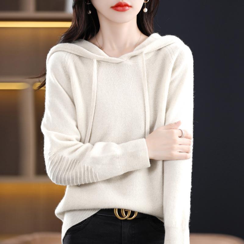 YYFS Женская мода, повседневные однотонные свитера с длинными рукавами и осенне-зимним принтом