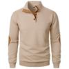 Men S Stand Collar Long Sleeve Casual Pullover Sweatshirt