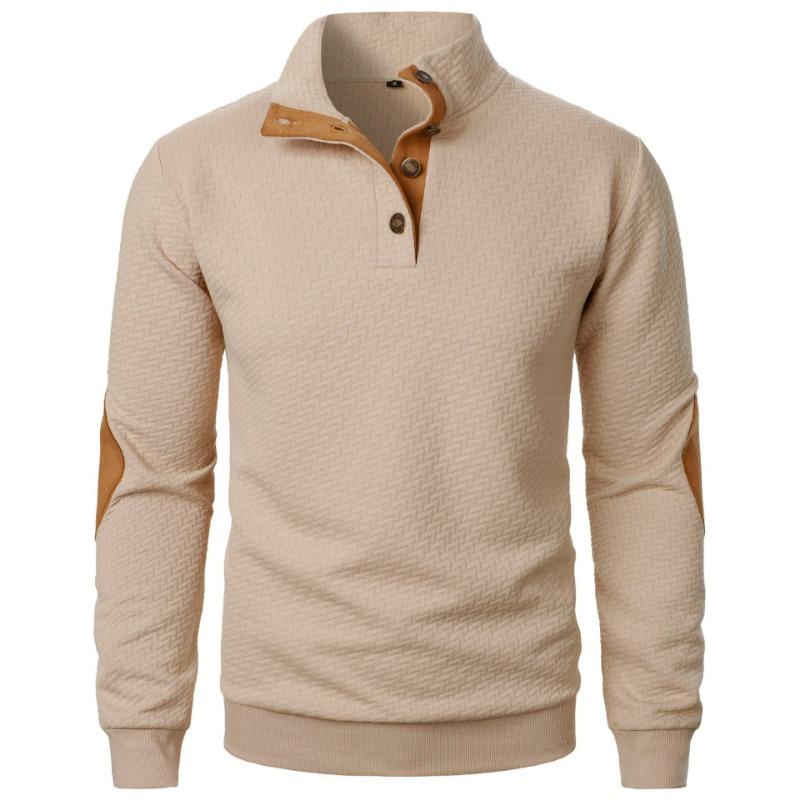 Men S Stand Collar Long Sleeve Casual Pullover Sweatshirt