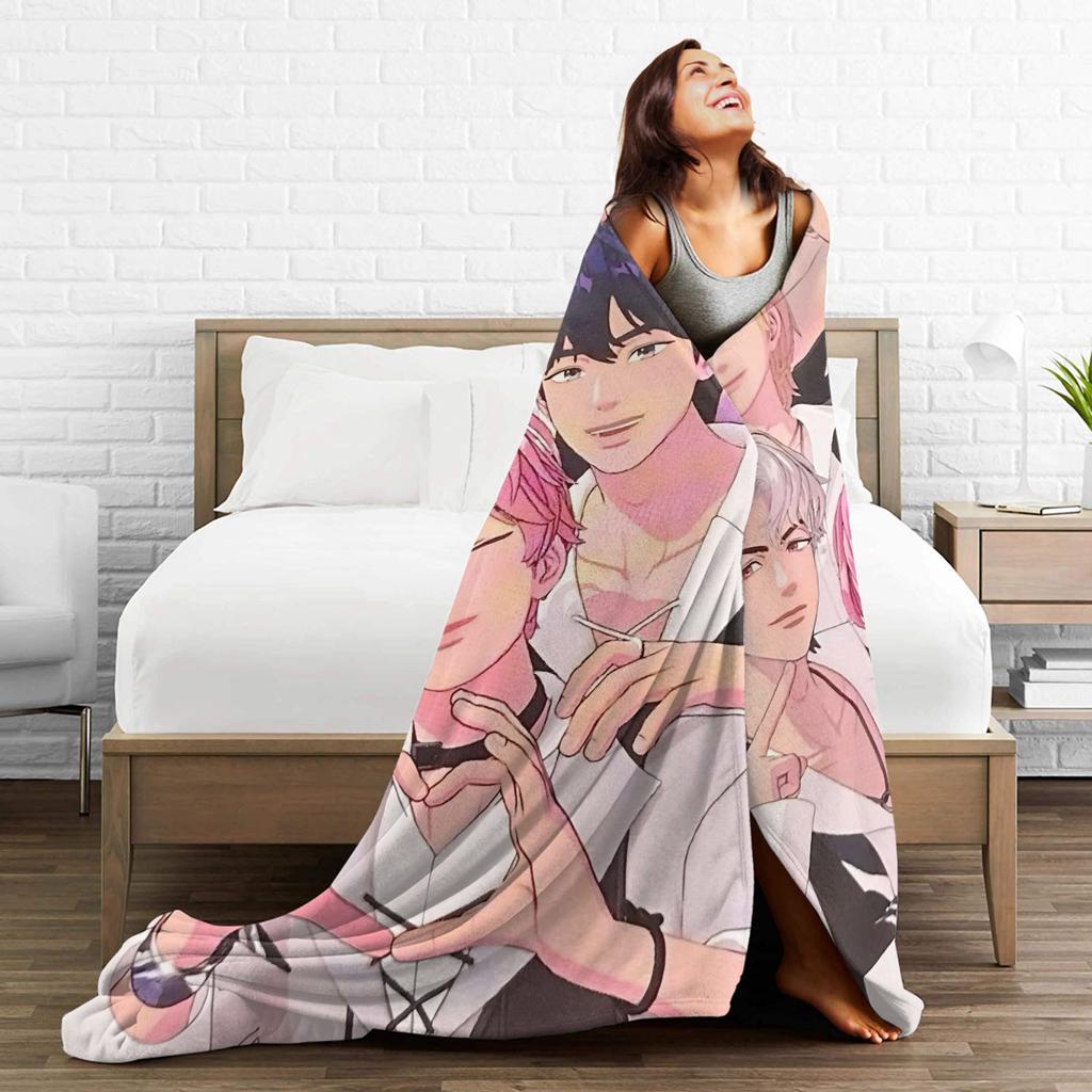 Kpop PLAVE Caligo pt Warm Blankets Students Plush Bedding Throws Novelty Couch Chair Flannel Bedspread Sofa Bed Cover