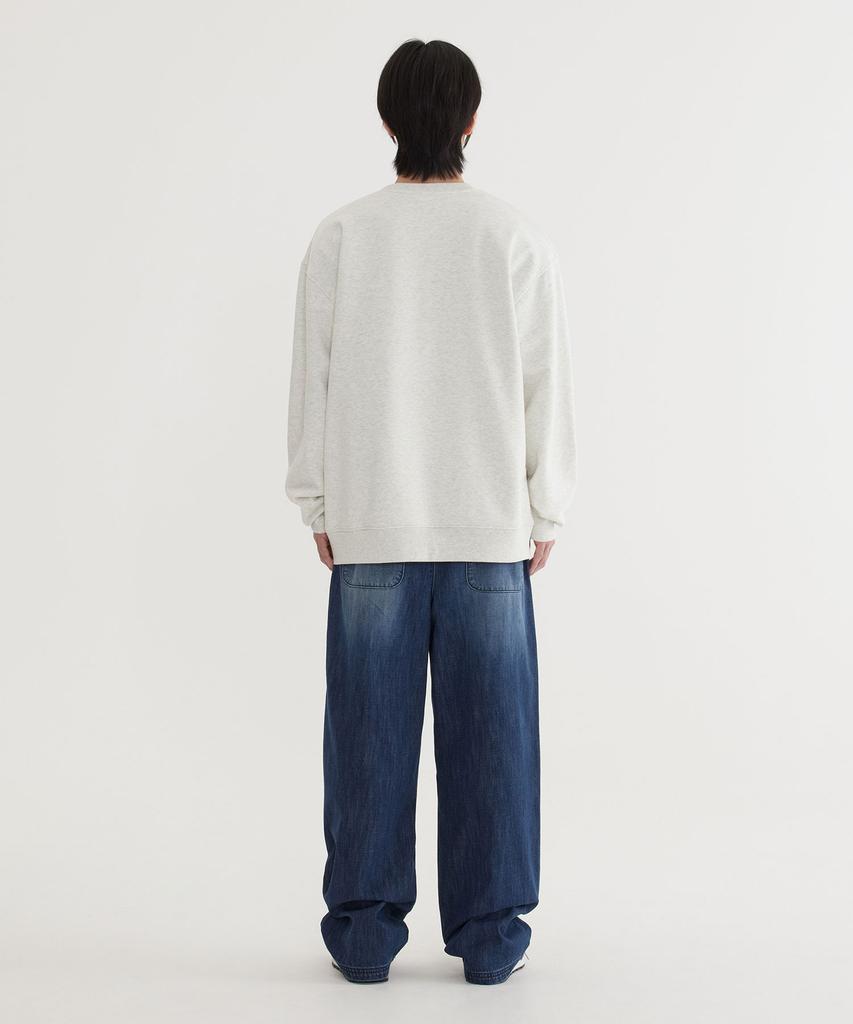 COVERNAT Arch Logo Sweatshirt Oatmeal