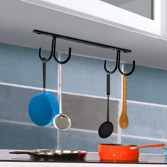 2 шт. подстаканник, простая установка под шкафом, крючки для кружек, экономия места, подвесные крючки для чашек для домашней кухни