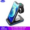 15w Wireless Charge Dock Station Qi Fast Charge Stand For Iphone 13 12 11 Apple Watch For Airpods Pro Iwatch 7 6 3 In 1 Charger
