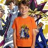 Yu Gi Oh Seto x Yugi Anime Print Cotton T Shirt for Boys and Girls Kids Casual Soft Breathable Top