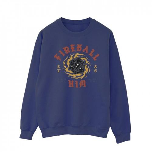 Netflix Mens Stranger Things Fireball Dice 86 Sweatshirt
