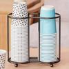 Multifunctional Paper Cup Holder Stainless Steel Paper Cup Organizer  Office