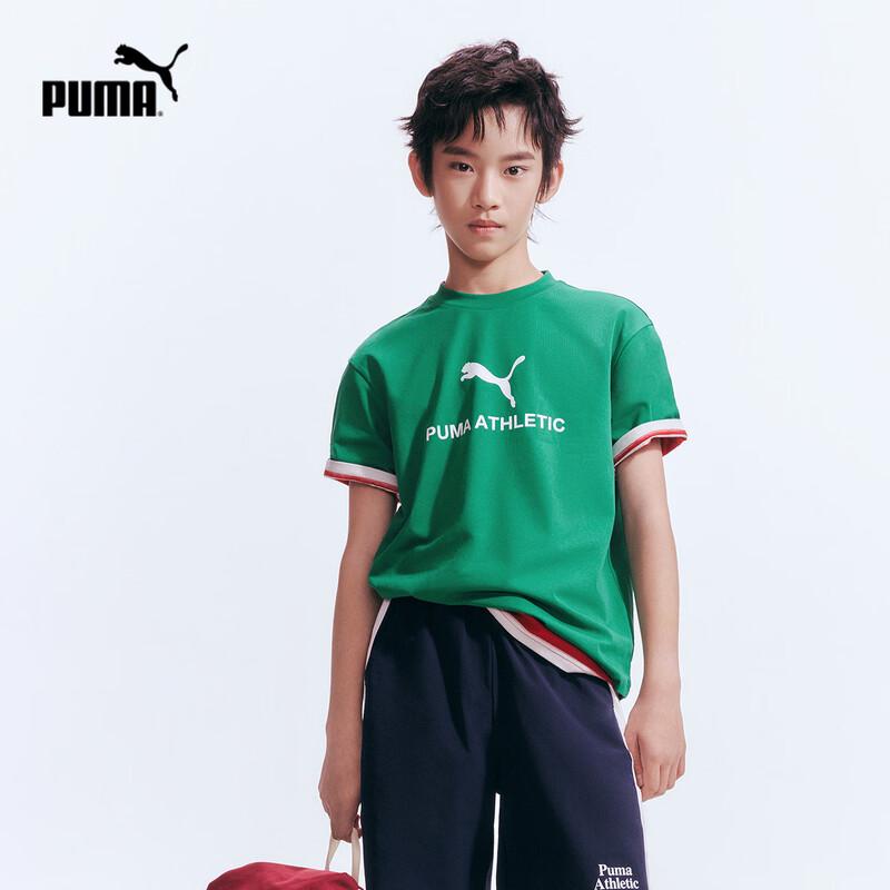 Puma Простая модная детская футболка с коротким рукавом