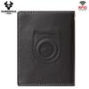 Humerpaul Genuine Leather Men Wallet Rfid Slim Card Holder with Anti-lost Pocket