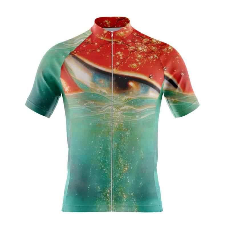 Men Women Cycling Jersey Short Sleeve Quick Dry Breathable Bike Shirt Road Sport