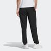 Adidas Solid Color Elastic Waist Tapered Casual Sweatpants Men Bottoms Black IP3977