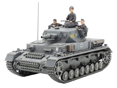 Tamiya Военная миниатюра серии немецкий танк Panzer IV F тип пластиковая модель мужской 35374 1/35 № 374