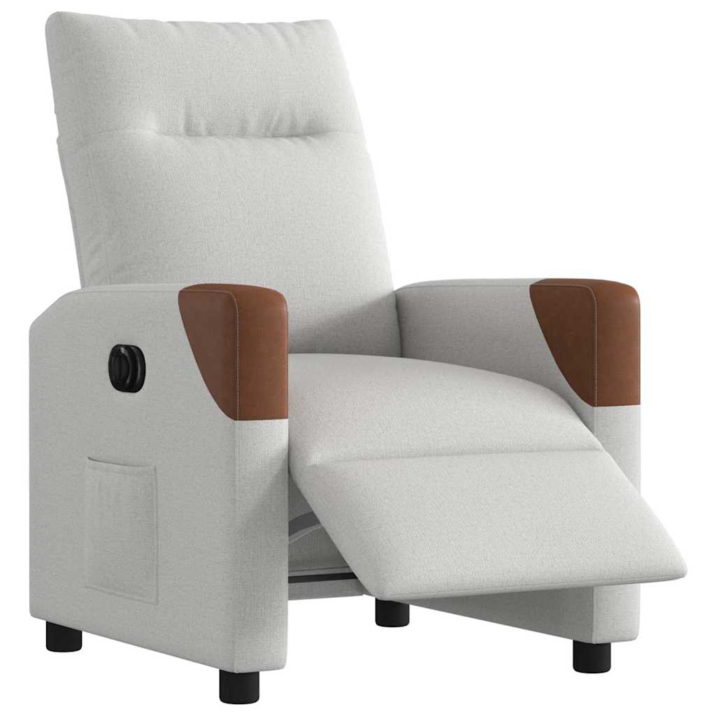 Elektryczny Fotel Rozkładany Cloud Grey Fabric