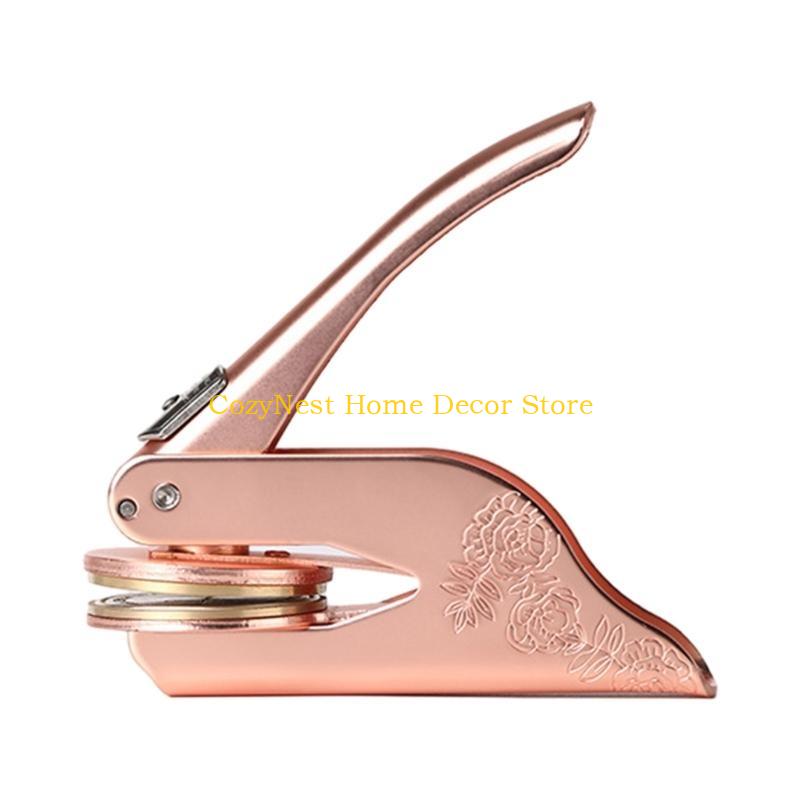 92MF Нержавеющая сталь Печать-тиснитель для книг, конвертов, подарочных этикеток, сертификатов, наград