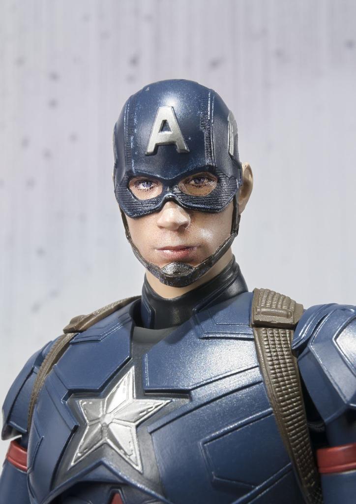 TAMASHII NATIONS Капитан Америка 150 мм окрашенная подвижная фигурка SHFiguarts (Гражданская война) приблизительно. АБС и ПВХ