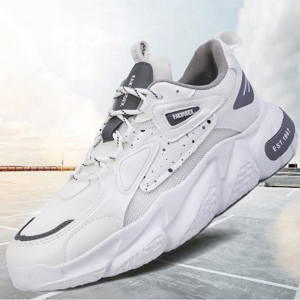 Спортивная обувь, мужские новые весенние сетчатые мужские повседневные кроссовки, дышащая студенческая обувь с низким верхом, обувь для папы