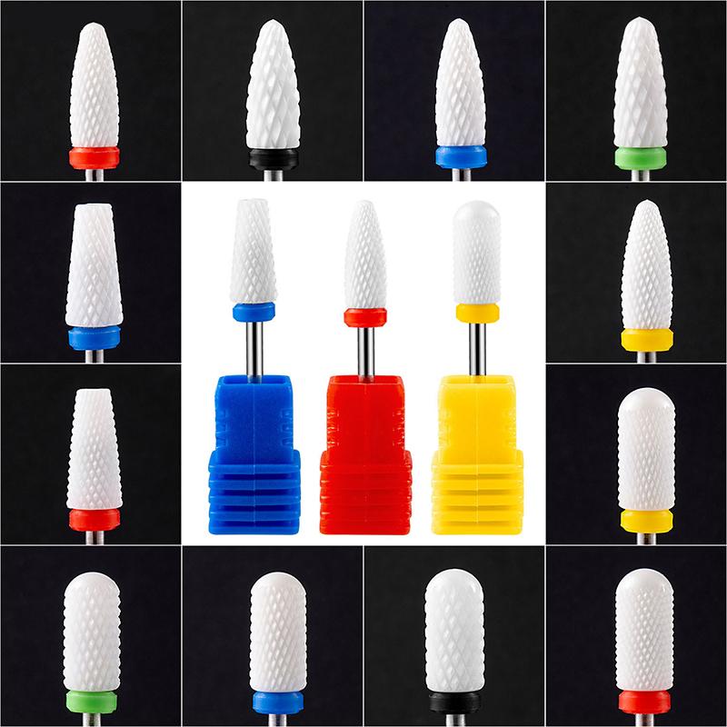 1PC Nail Art Ceramic Grinding Head Electric Remover Corn Drill Replacement Tool Machine