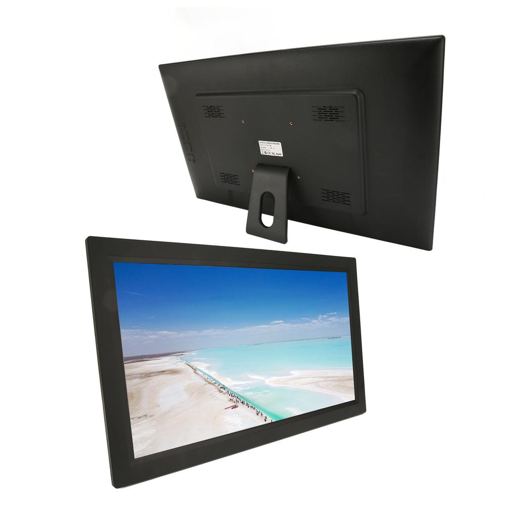 Цифровая фоторамка 21,5 дюйма HD-экран Поддержка USB-накопителя Карты памяти Видео Музыка Электронная фоторамка