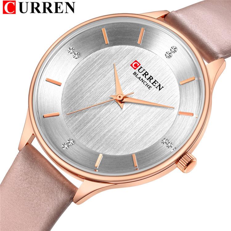 CURREN Новые женские часы Кварцевые часы Simple Women