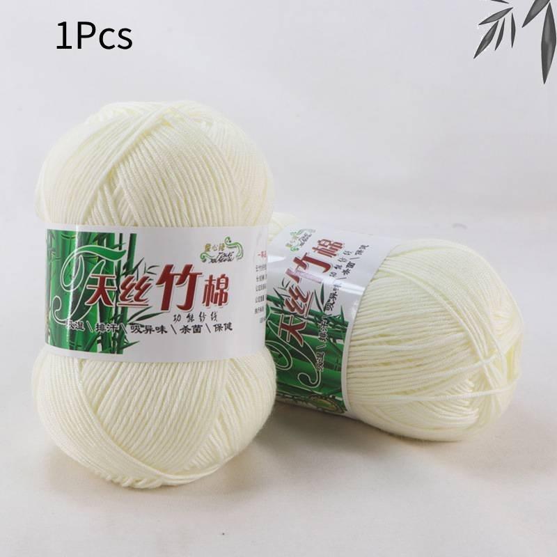Organic Bamboo Charcoal Milk Cotton Yarn For Baby Crochet And Diy Knitting