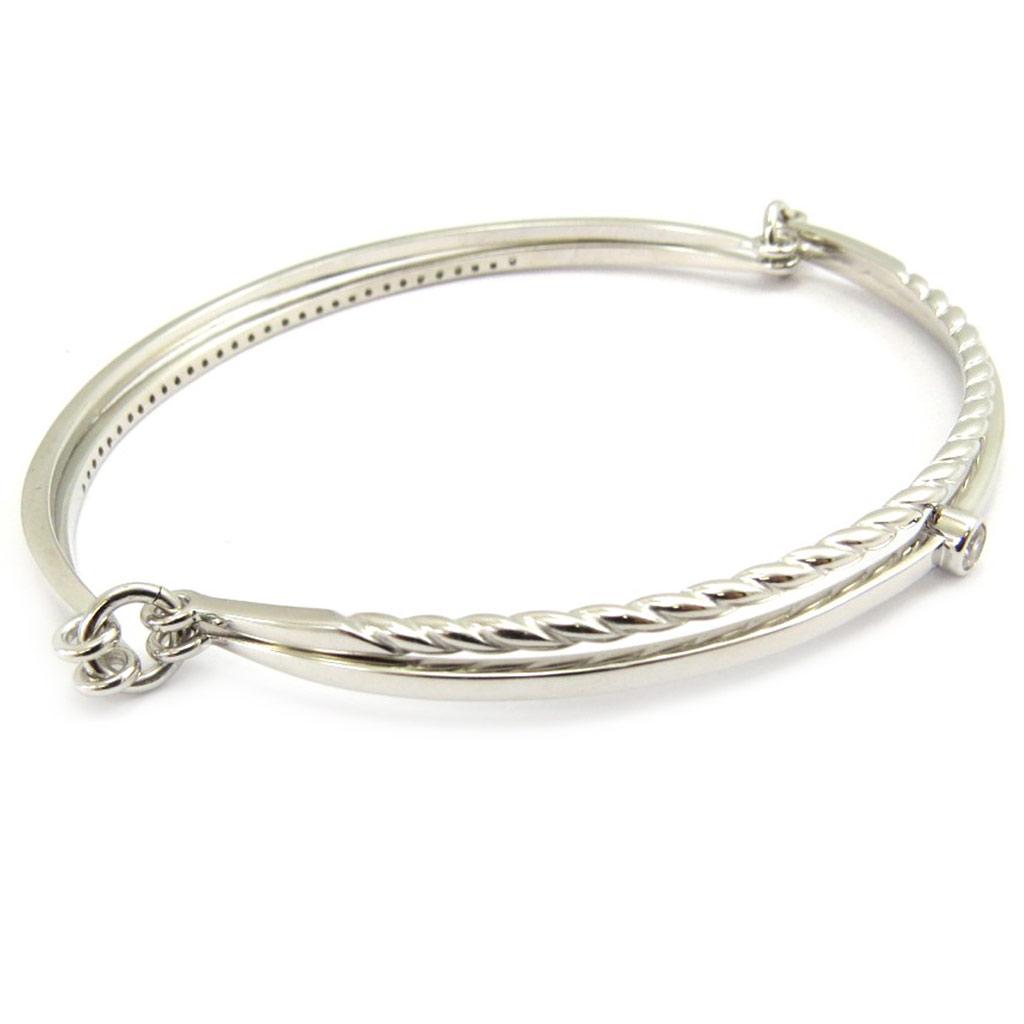 Altesse [L5342] — Белый серебряный браслет «Богиня»