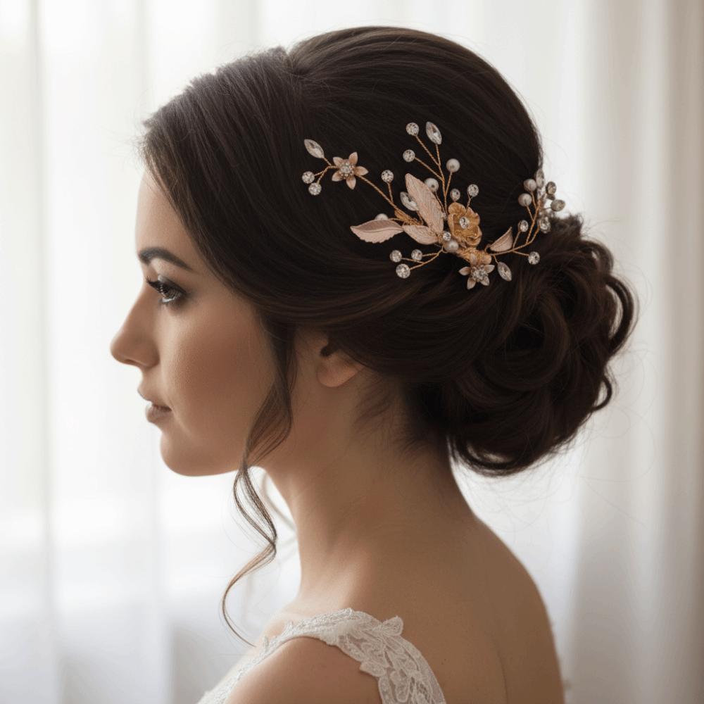 Elegant Crystal Hair Clip Luxury Rhinestone Headdress Wedding Hair Accessories Wedding Ceremonies