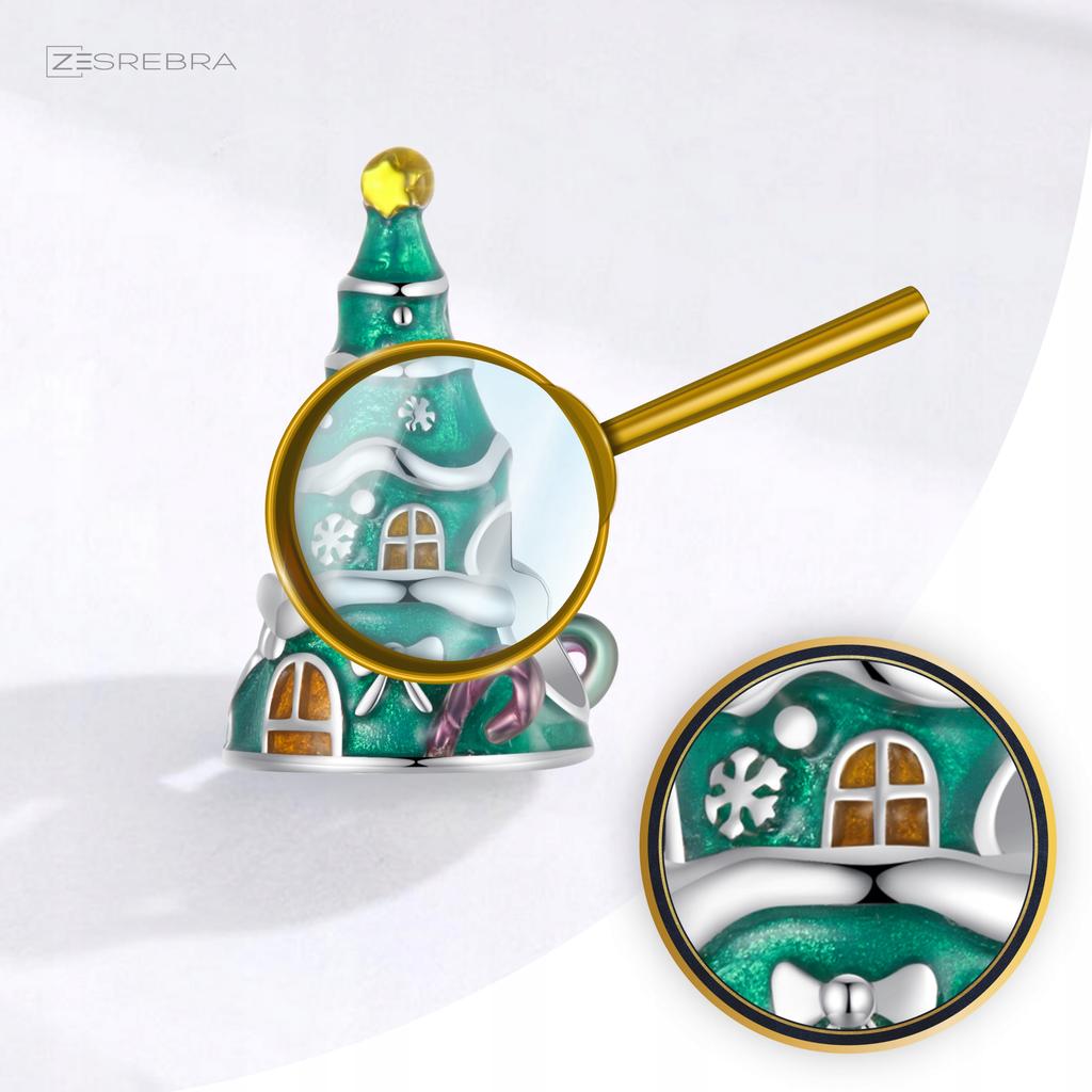 Christmas Tree Charms 925 Gifts Holiday Pendant Gift For A Present