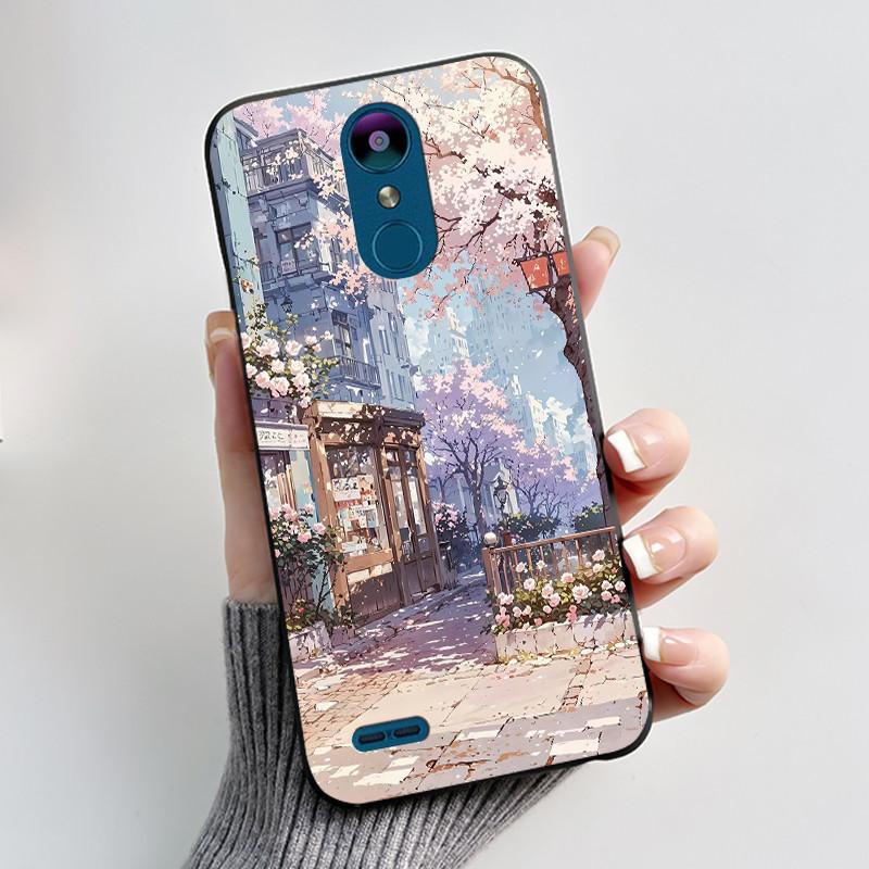 Для LG K8 (2018)/LG K9 2018 Мягкий Силиконовый Черный Чехол Вирусный Стиль Рисунок Мультяшный Кролик, Король Драконов Кролик Чехол