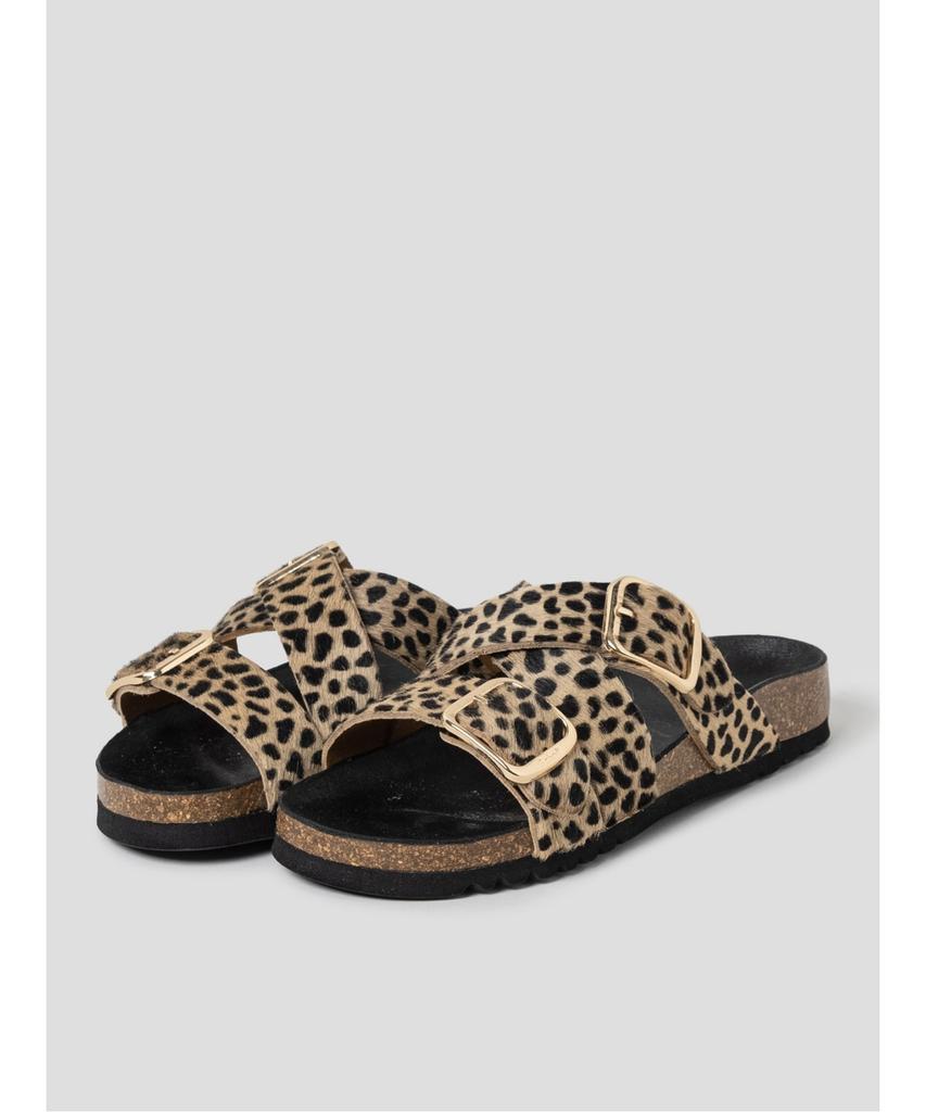 Scholl (Women) Multi-Strap Cork Sandals Brown (Hh64K2C25D)