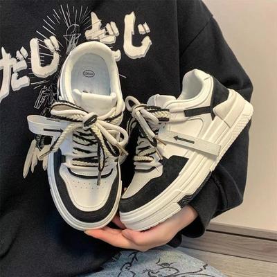 Студентки Цвета Соответствия Высокие Туфли Теплые Туфли В Корейском Стиле Осень