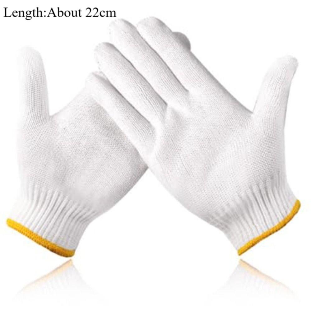 12 Pairs Non-slip Working Gloves Nylon Gardening Gloves  for Outdoor Working