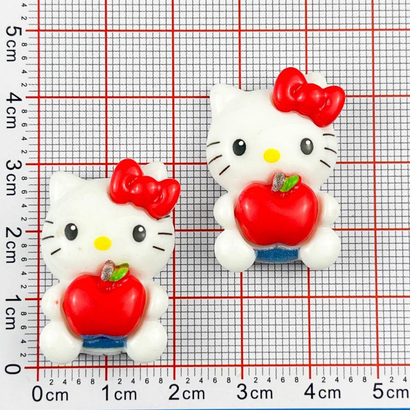 Мультяшный самолет и кошка Кики, смоляные аксессуары для DIY: Заколки для волос, Чехлы для телефонов, Материалы для брелоков