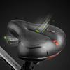 Wide Soft Thicken Bicycle Seat Cycling Big Bum Bike Saddle Reflective Shock Absorbing Hollow Breathable Rainproof Pad
