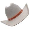 Ethnic Style Cowboy Hats Western Party Large Rolled Brims Hat Plain Color Outdoor Sunproof Cowgirl Hat for Adult Unisex
