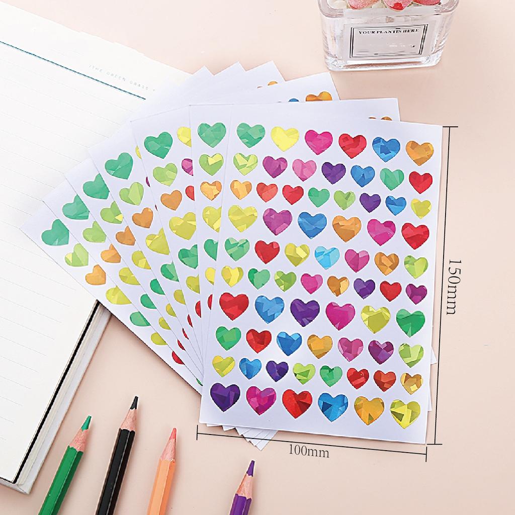 5/10 Sheets Glitter Star Stickers for Kids School Teacher Reward Sticker Cute Gifts Party Decor Business Label Scrapbooking Sticker