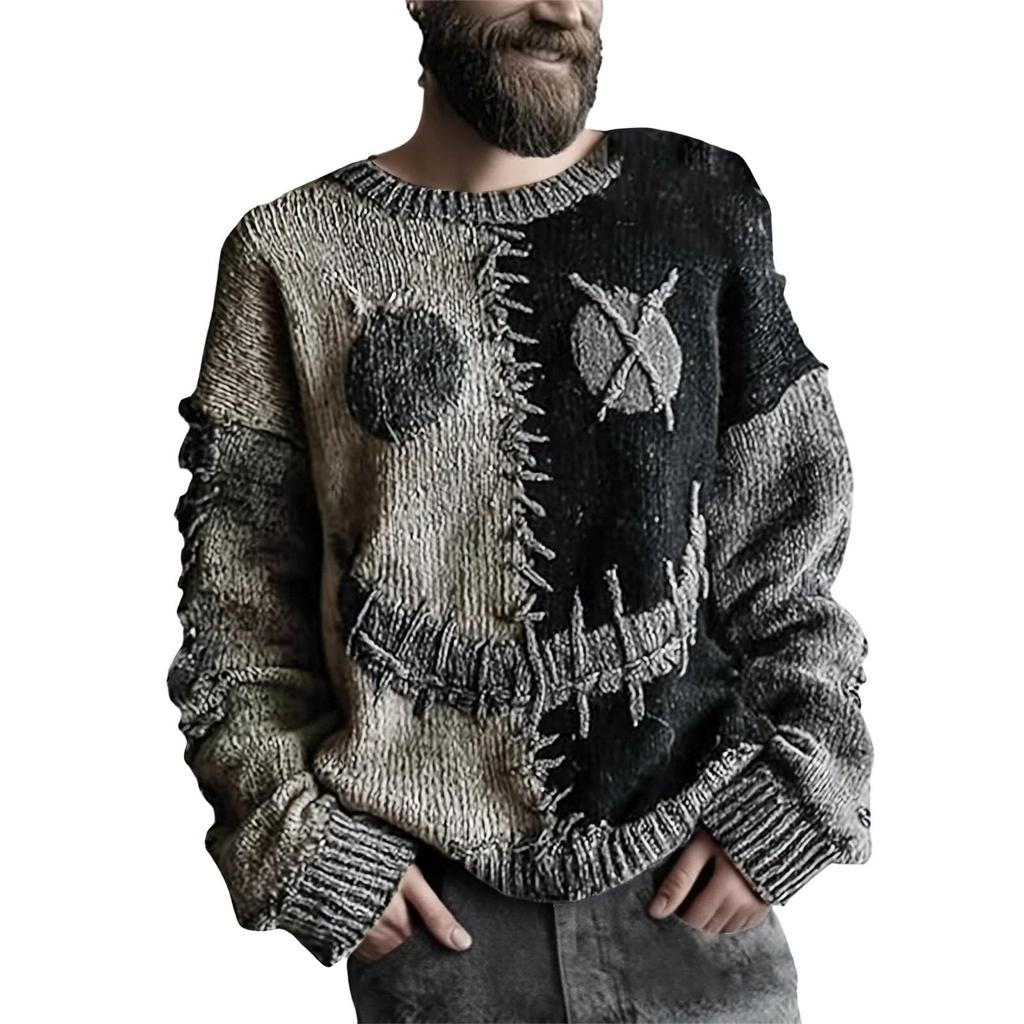Sweatshirts For Men Knit Sweater Cute Shirt Fall Pullover Sweatshirt