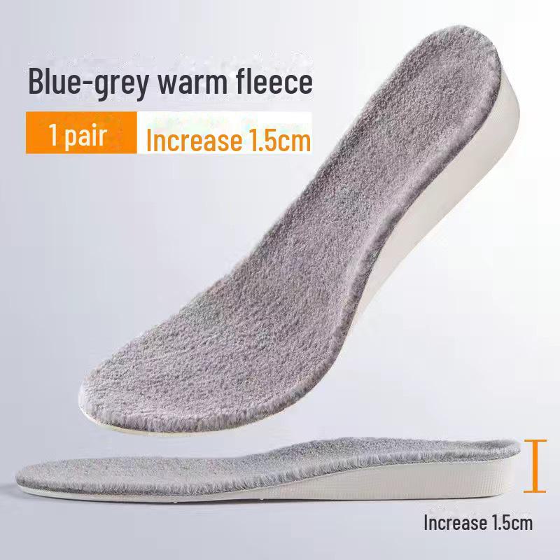 Unisex Winter Velvet Height-Increasing Insoles for Snow & Martin Boots