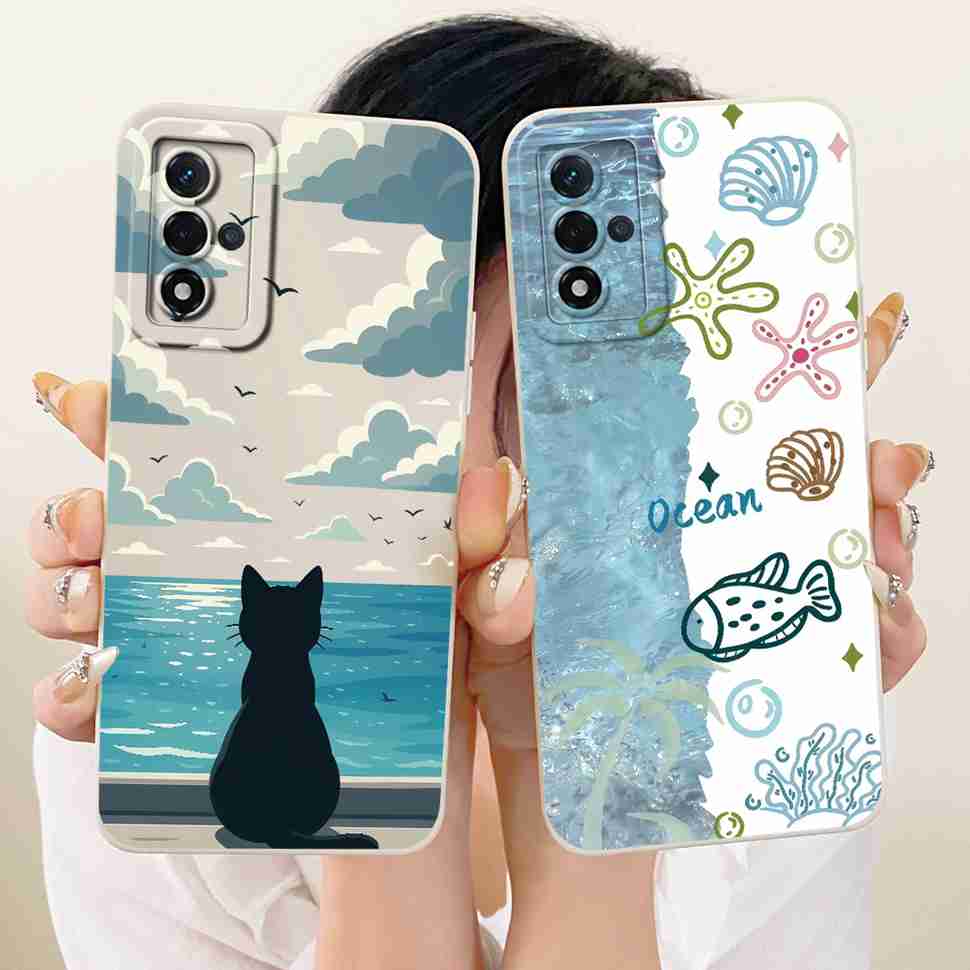 Чехол для Oppo A93s 5G Модный Мультяшный Принт Мягкая Силиконовая Задняя Крышка Для Oppo A93s 5G PFGM00 Ударопрочные Чехлы для Телефона