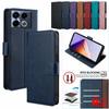 Чехол-книжка из кожи Business Flip для Infinix Note 40 30 Pro Note 30 VIP infinix note 30i Magnetic Book Case Funda с зажимом для денег