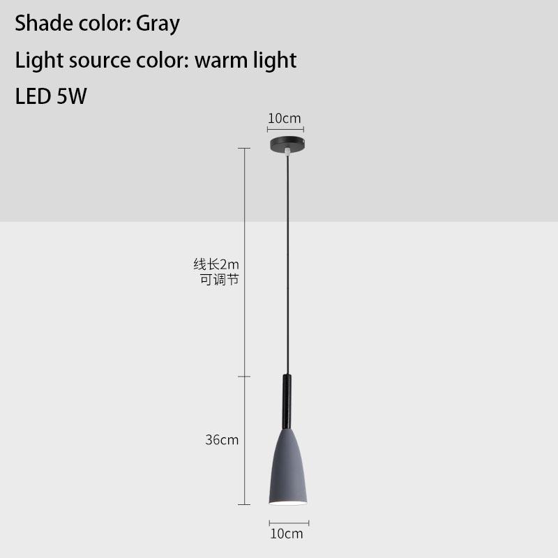 Nordic Modern Creative Chandelier Simple Pendent Multicolor Lamp Single Head Chandelier Спальня Кухня Ресторан Кофе-бар