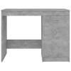 Desk Concrete Grey 100x50x76 cm Wood Based Material