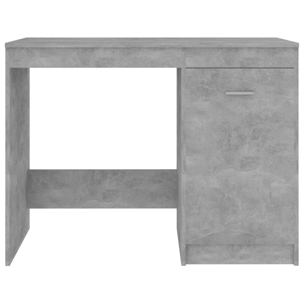 Desk Concrete Grey 100x50x76 cm Wood Based Material