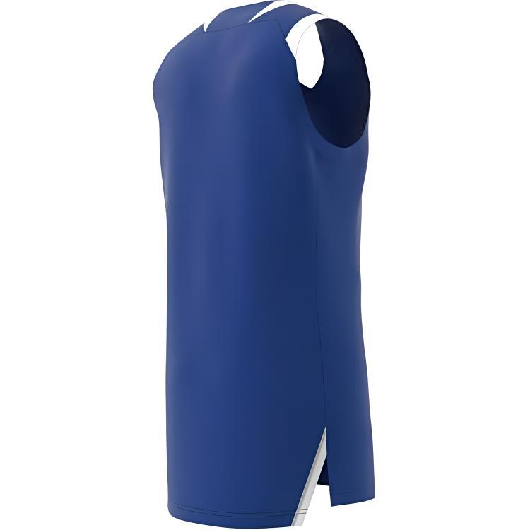 Adidas Сумасшедший взрывной колор-блок вышитый пуловер баскетбольная майка мужская майка синяя BQ7780