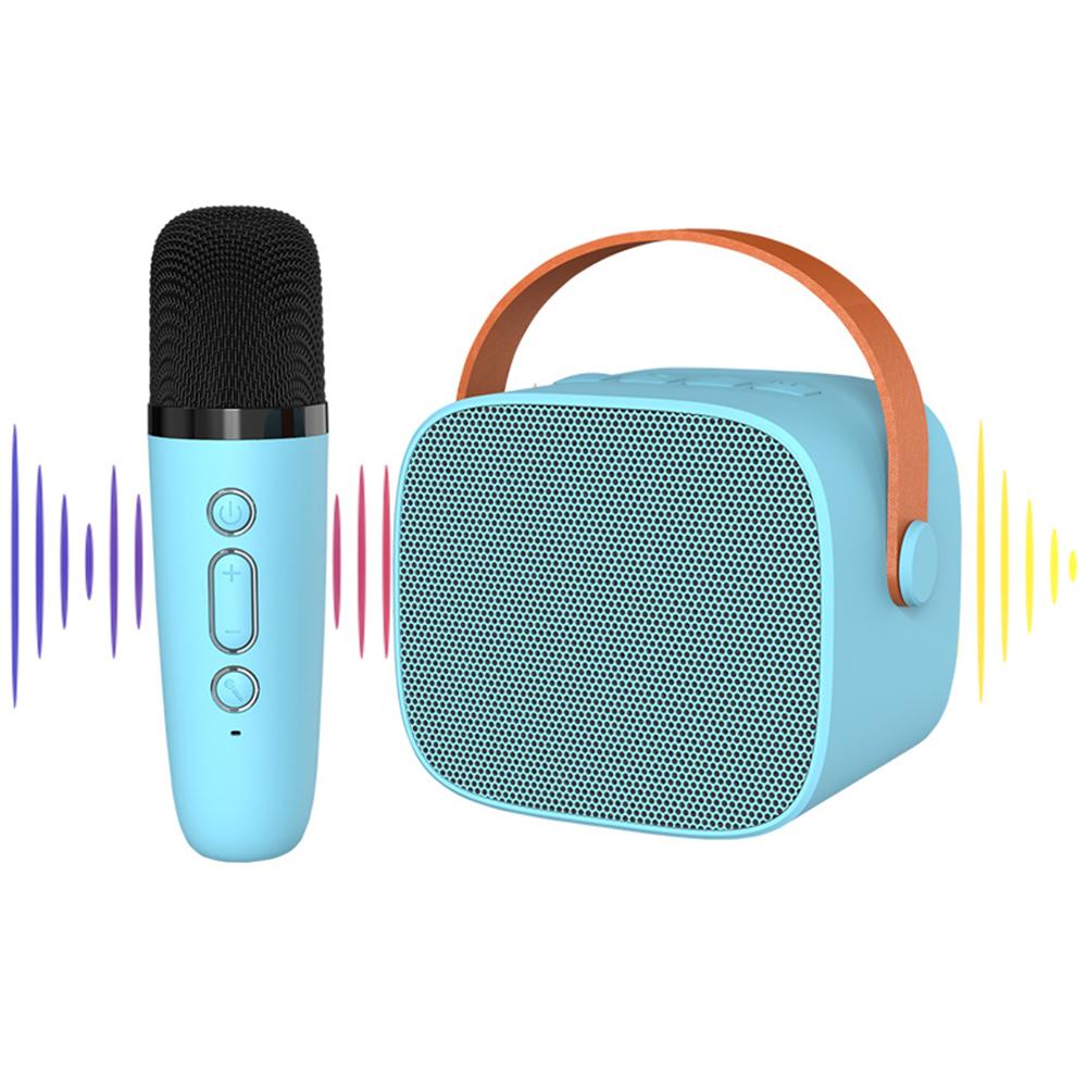 P2 Домашний Детский Караоке Bluetooth-совместимый Динамик Портативная Колонка с 1 Микрофоном