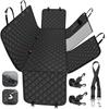 Dog Seat Cover for Back Seat with Mesh Window, 4-in-1 Car Protector, Waterproof Scratchproof Non-slip
