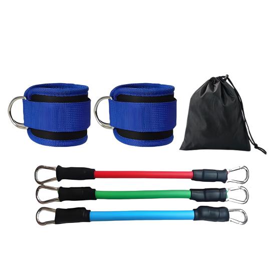 Фитнес ремешок на лодыжку с 3 эспандерами для тренировки ягодиц, тренировки ног, махов назад, ягодиц, отводящих мышц бедра, упражнений для тела, эспандеры для лодыжек с манжетами