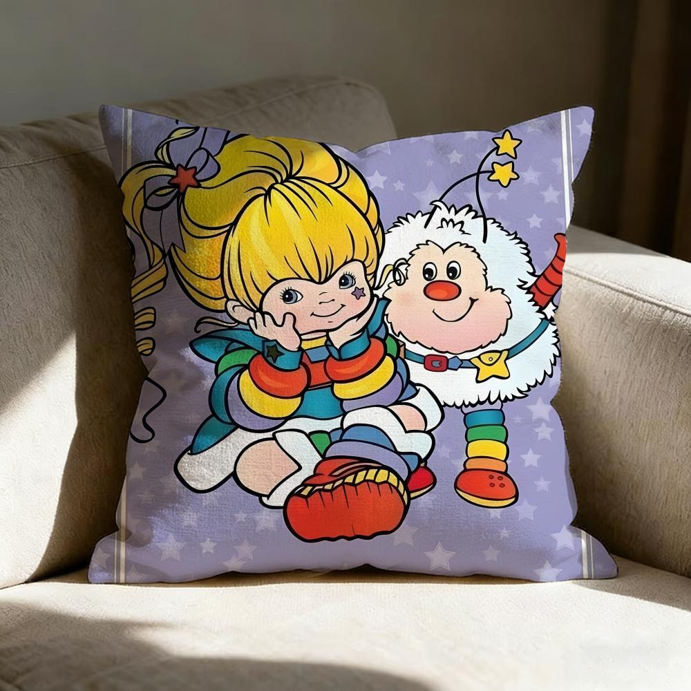 Rrainbow Brite Cute Pillow Case Pillowcase Doublesided Printed Sofa Cushion Bedroom Headboard Pillow