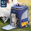 Дышащий рюкзак для домашних животных с двумя плечами - большая вместительная сумка из ткани Оксфорд для кошек и собак