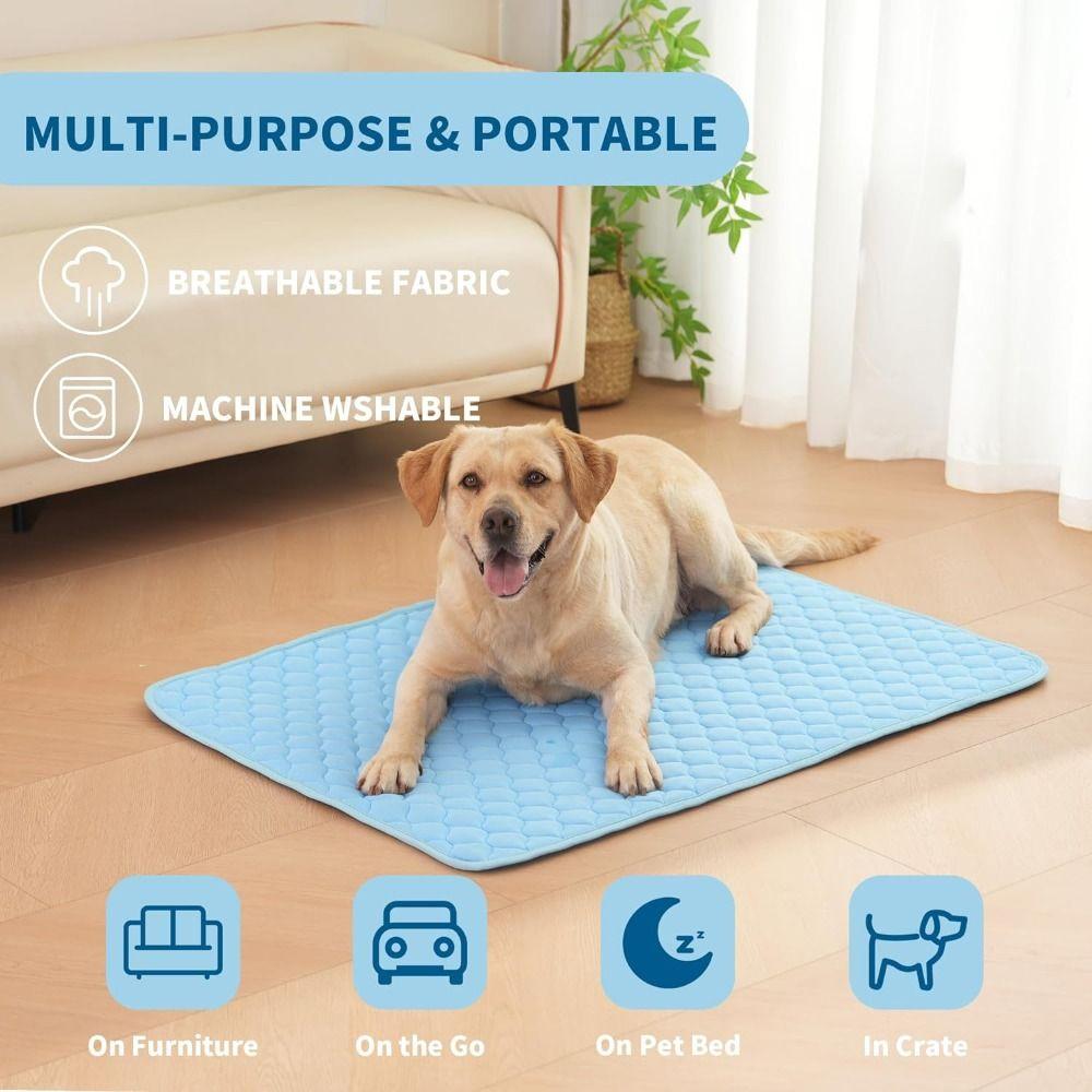And Adults Water Absorption Puppy Blanket Summer Cat Sleeping Pad Pet Cooling Mat Ice Silk Dog Bed